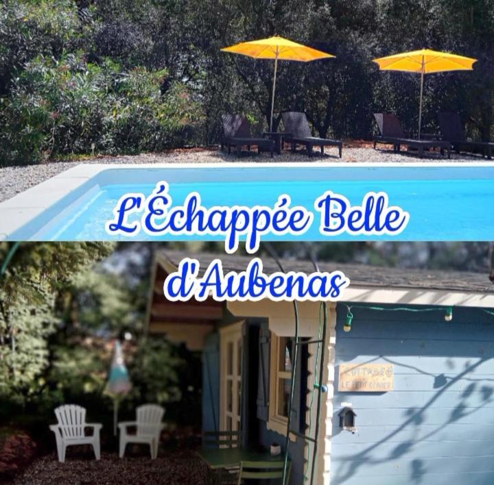 Chalet "Le Petit Olivier" Gites Appart 'Hotel L'Echappee Belle D'Aubenas Logement 2 Sur 3 外观 照片